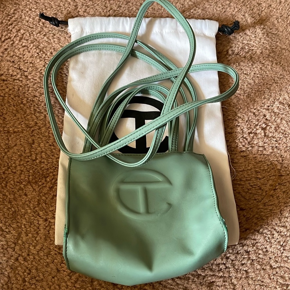 Small sage mini Telfar bag